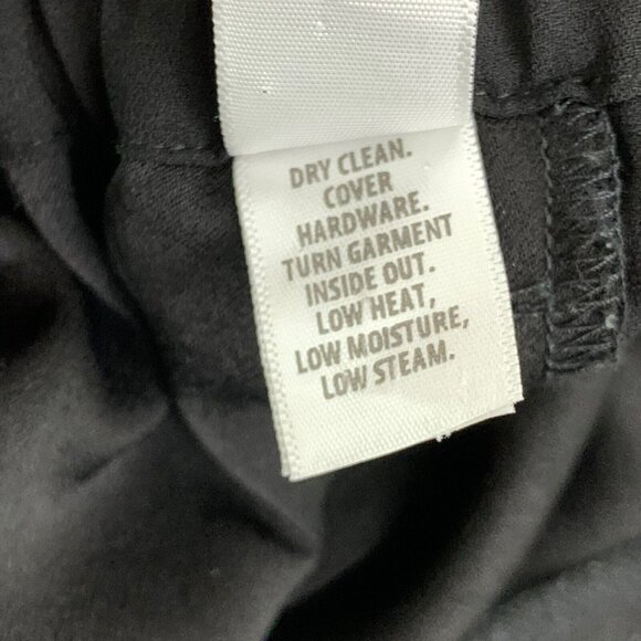 St John Sz Small Pants Black Elastic Tie Waist Tapered Slight Crop Womens Slacks - Picture 4 of 5